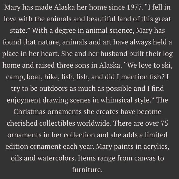 Alaska Moose wood ornament Mary Harper - Picture 3 of 16